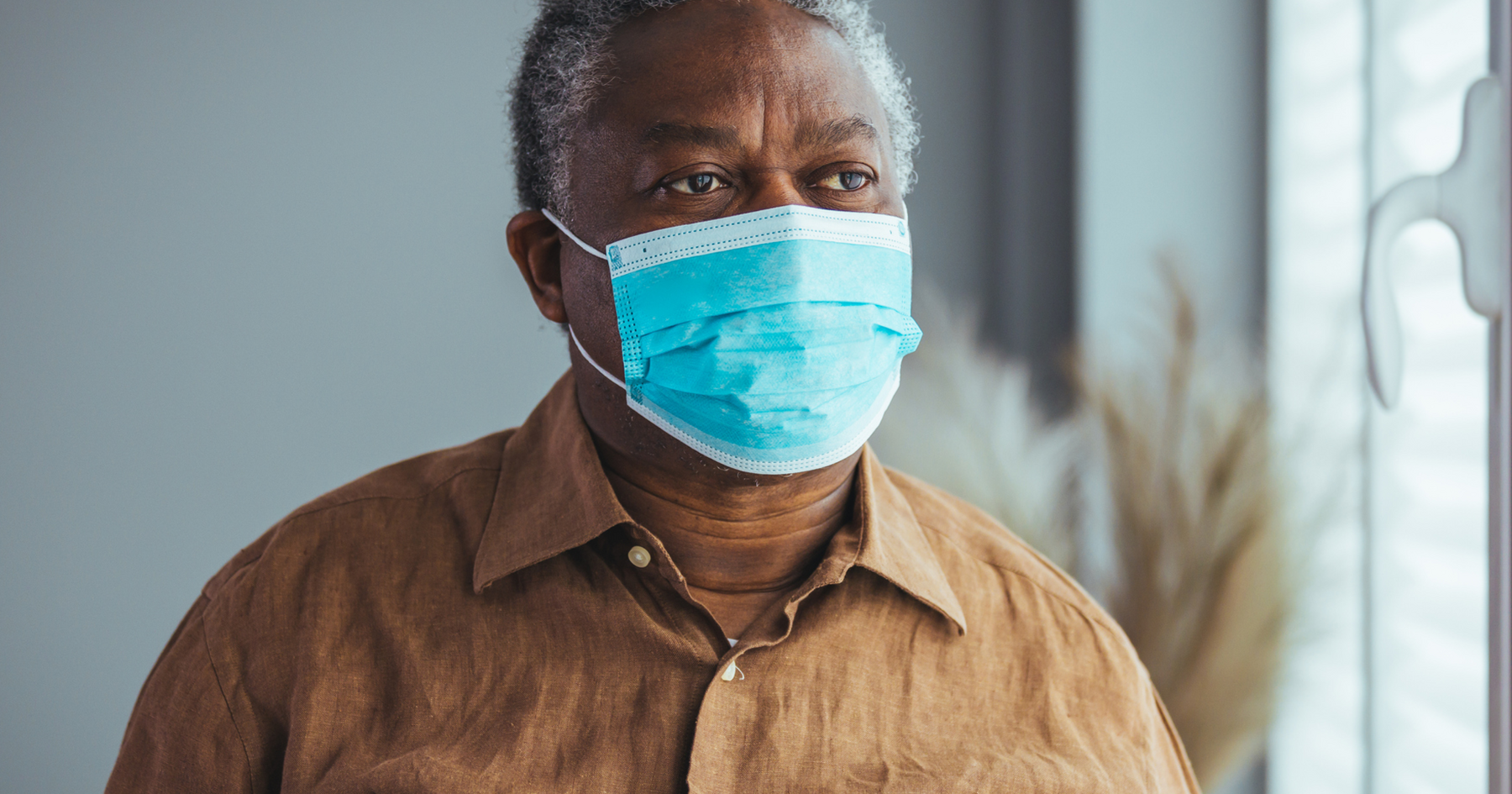 Man wearing a mask