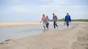 Family at the beach