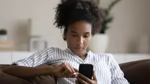 Person using a phone