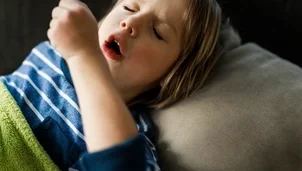 Child with their mouth open
