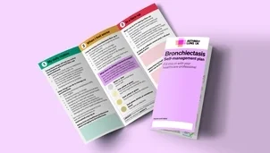 A paper bronchiectasis self-management plan leaflet